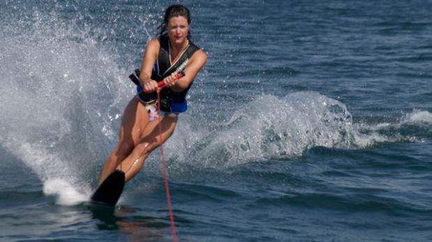 Waterskiing on Lac Leman