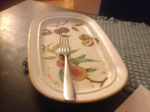 No surprises, all gone! And only one fork...