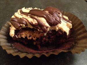 Peanutbutter and chocolate cupcake