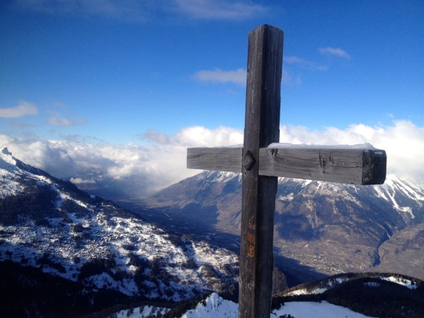 Always a cross at the summit.
