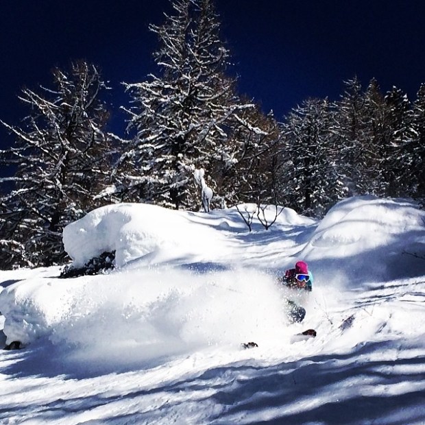 Rachel Kerr off piste