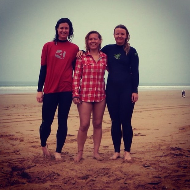 The three of us getting kitted up