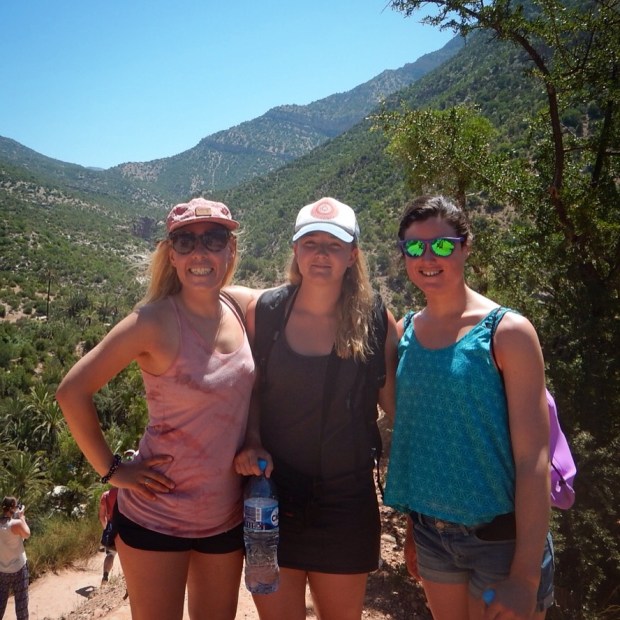 The three of us walking up to Paradise Valley