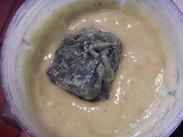 Oops - forgot the spinach...