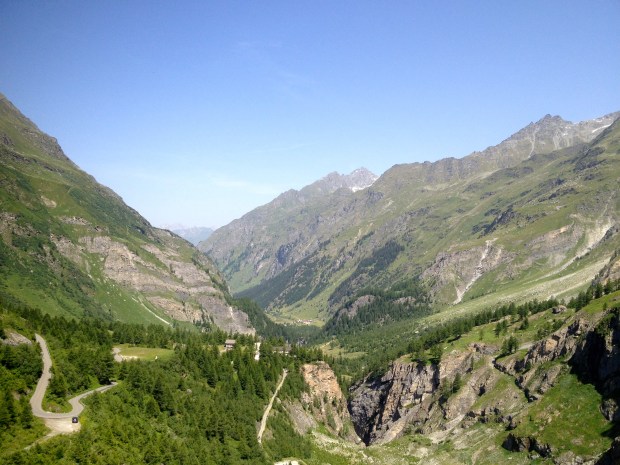 The view from the dam back towards Le Châble.