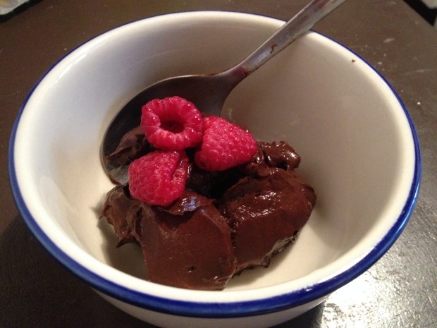 I decorated it with a couple of raspberries