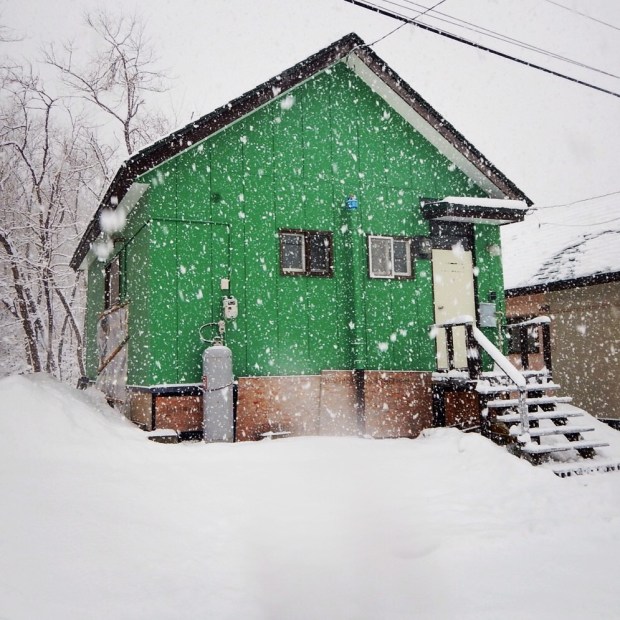 New home for the next 5 months - the little green house in Crayon Village.
